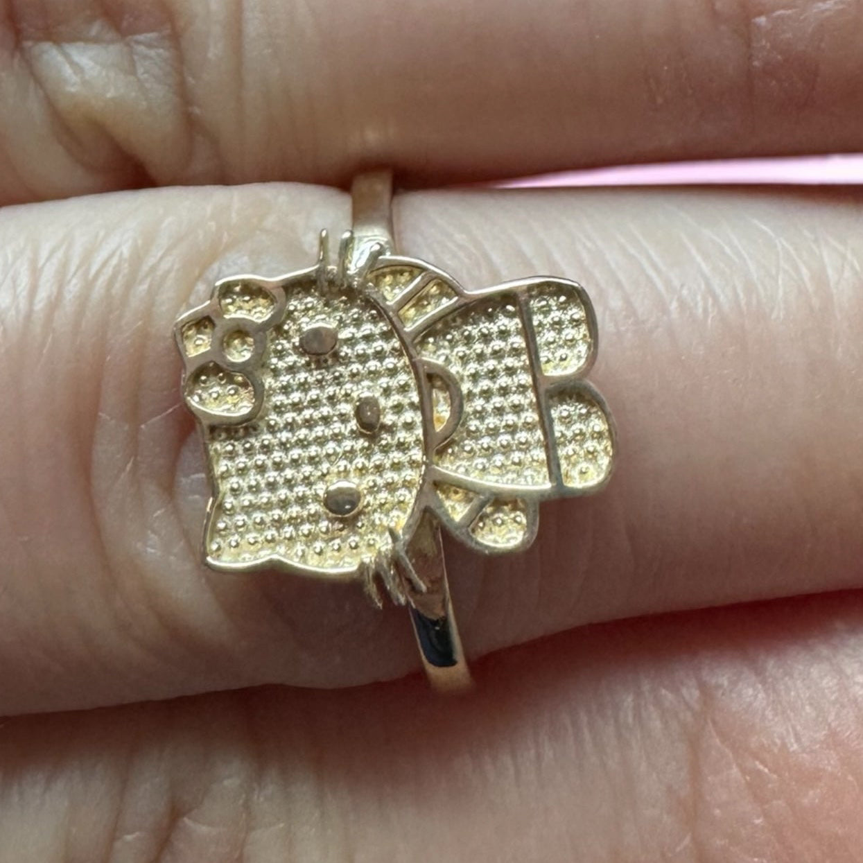 14K Hello Kitty ring