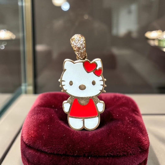 14K Hello Kitty pendat