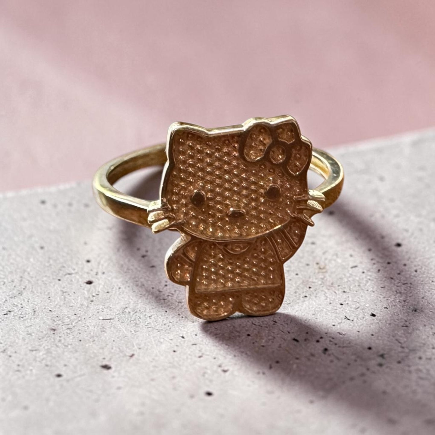 14K Hello Kitty ring