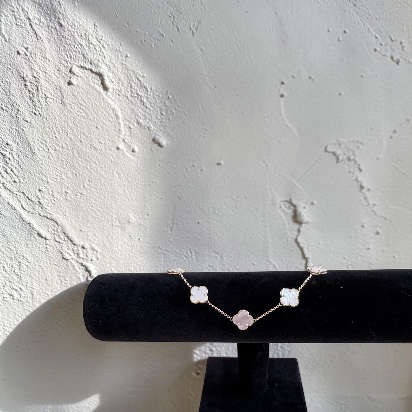10k clover pearl bracelet