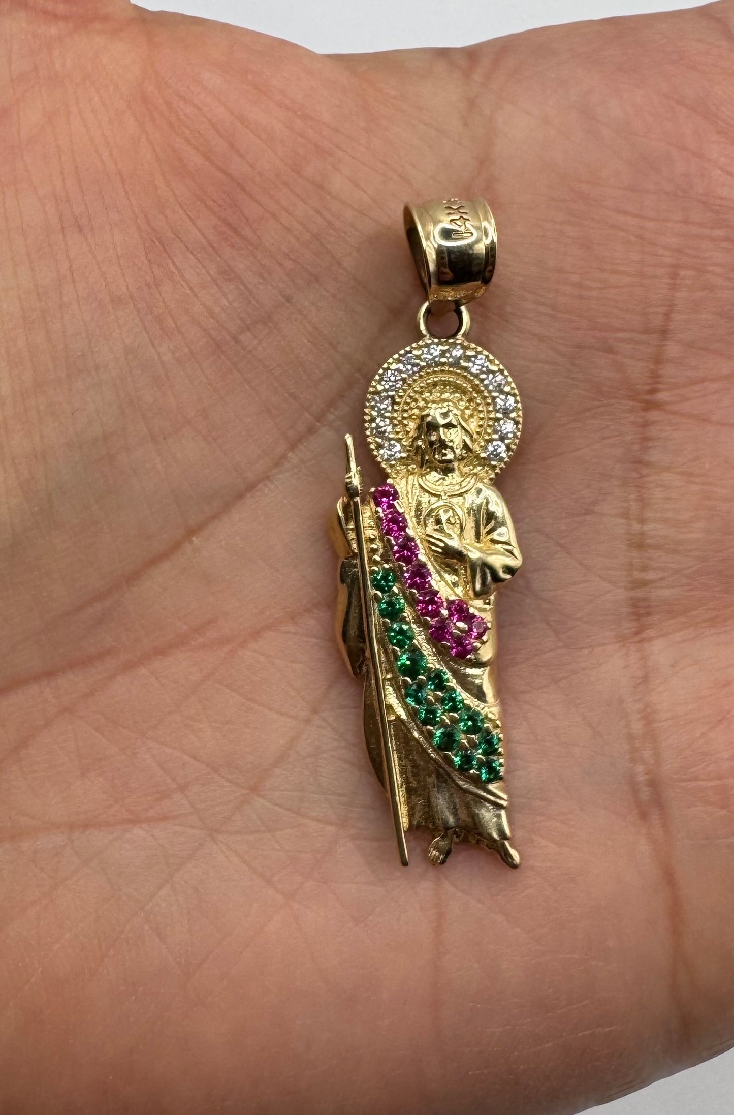 14K San Judas pendant