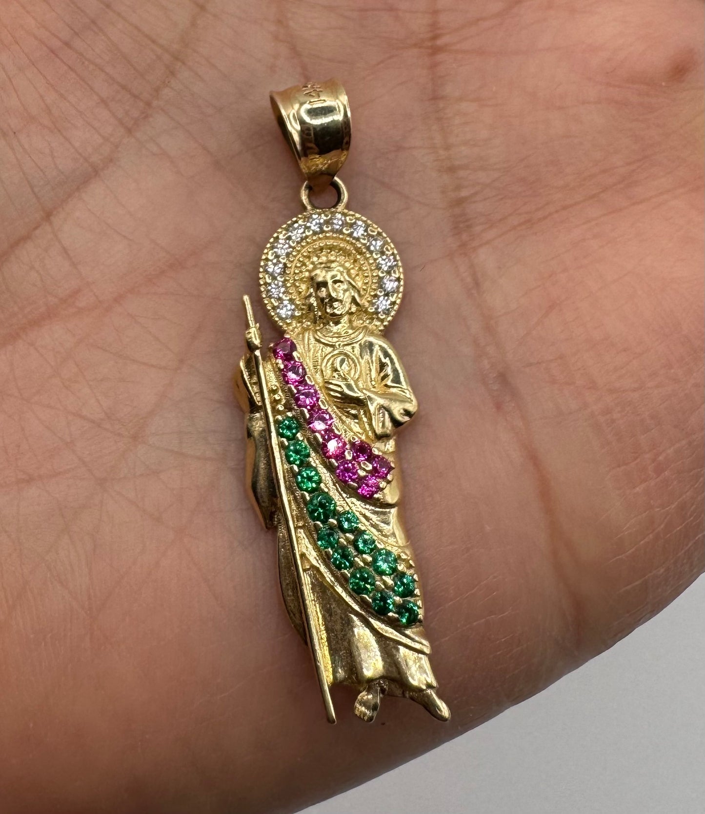 14K San Judas pendant